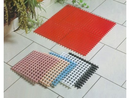 rohož 4ks 25x25cm,sestav.koup. plast