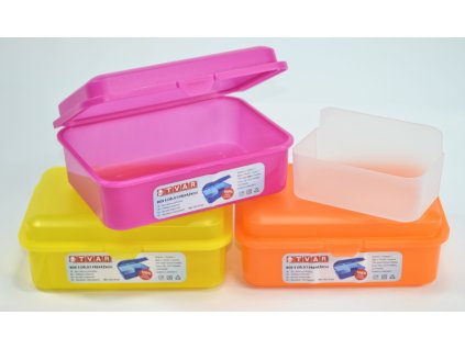 box  1,50l, svačina, dělený, 18x13x7cm, plast