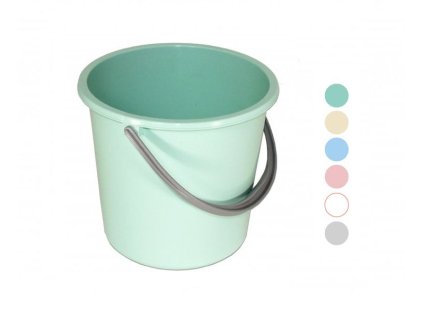 vědro  5l, hrdlo d22,5x20,5cm, mix barev, plast