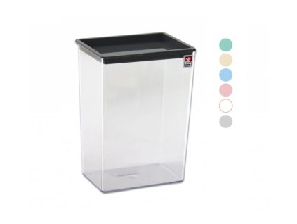 krabice-dóza 1500ml, vysoká, 9,8x19,5x14,2cm, mix barev, plast