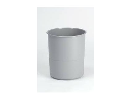 koš odp.13l kancel.plný ŠEDÝ, d27x30cm, plast