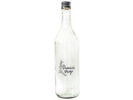 láhev 0,7l DOMÁCÍ SIRUP, 3ks, vč.zátk šroub Al, sklo
