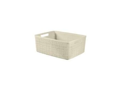 košík 27x20x11cm JUTE S, CURVER, béžový, plast