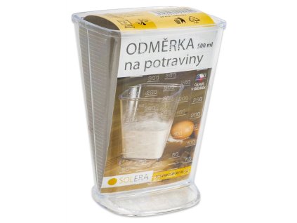 odměrka 0,5l na potraviny zkosená do "V", plast