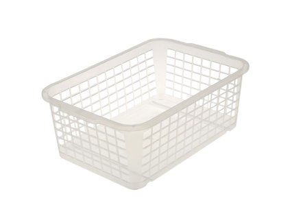 košík 30x20x10cm, FRED, transp.plast