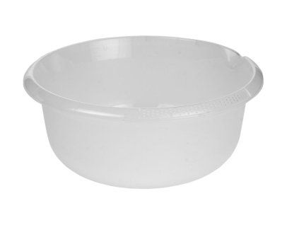 mísa d36x15cm s výlevkou, transparent, plast