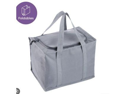 taška chlad. 20l, JOHANNA L, 34x24,5x26cm, graf.šedá, textil