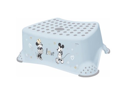 taburetka 1stup. 40x28,v.14cm, MICKEY sever.modrá, prostiskluz, plast