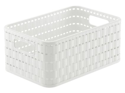 koš-box  4,0l bílý COUNTRY A 6, 23,7x15,8x10,8, plast