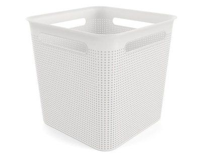 koš víceúč. 18,0l bílý BRISEN, 29,1x29,1x28,1cm, plast
