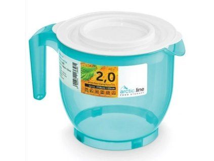 mísa 2,0l šlehací-1365 s výlevkou,víko,plast