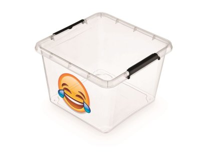 box 32,0l IML-SMAJLÍK-smích, 39x39x26cm, děts., plast