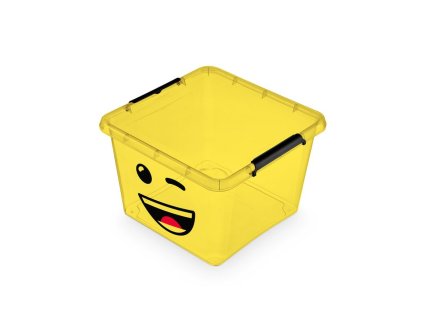 box 32,0l IML-SMAJLÍK-rošťák, žlutý 39x39x26cm, děts., plast