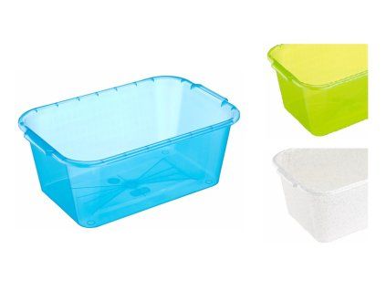 dřez  9l obdél. 35,0x24,0x13,5cm, transp.plast