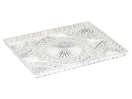 podnos 33x27x2,2cm, KRYSTAL, brus, plast