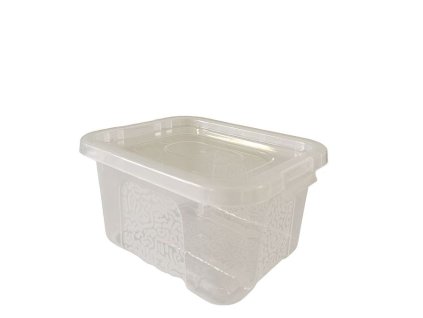 box  2,0l+víko, plný, 20x15x10cm, transp.RASTR, MULTIBOX, plast