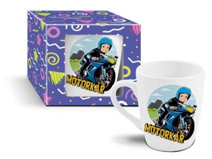hrnek 340ml MOTORKÁŘ, dětský, DB, keramika