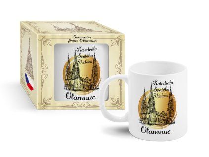 hrnek 300ml, OLOMOUC KATEDRÁLA SV. VÁCLAVA, DB, keramika