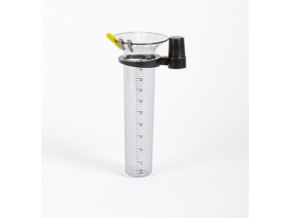 srážkoměr 26cm s časosběr.ukazat,držák, plast