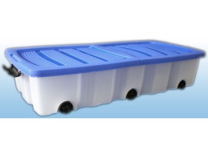 box 55,0l ,80x40x17cm, dělené víko, kolečka, plast