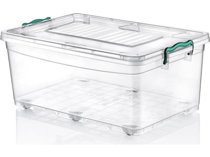 box 40l MULTI, 59,5x39,3x26,5cm, s kolečky, vysoký, plast