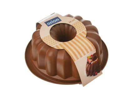 bábovka d26x9,5cm hnědá, silikon