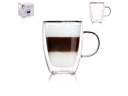 hrnek 300ml-1ks-2stěnný, d8, v.10,5cm, sklo