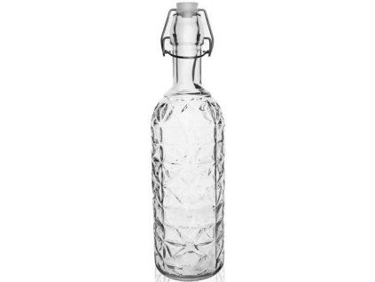láhev 1,1l ELA, patent.uzávěr CLIP, sklo
