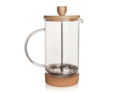 konvice 0,75l CORK, COFFEE MAKER, sklo/NR/bambus