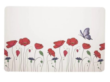 prostírání 43x28cm, VLČÍ MÁKY, plast