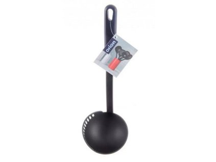 naběračka 30,5cm, d15cm s cedníkem, černá, do 200°C, PP, PBT plast