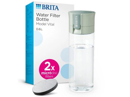 láhev BRITA 0,6l Fill&Go Vital, zelená filtrační+2x Micro Disc