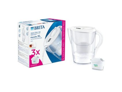 konvice BRITA 3,5l Marella XL bílá + 3ks filtrů PO