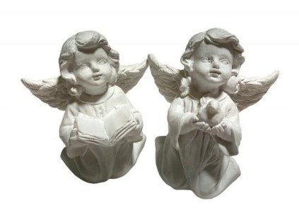 ANDĚL s knihou, 8x5x4cm, polyresin