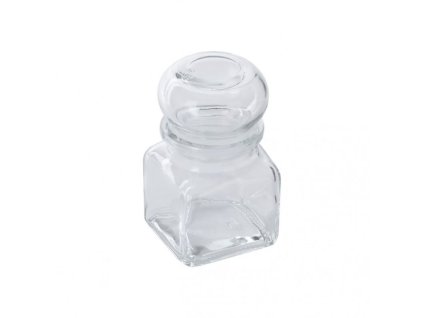 dóza 120ml TK120/2, 5,5x5,5x9cm, sklo