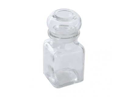 dóza 150ml TK150/2, 5,5x5,5x12cm, sklo