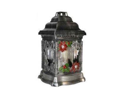 svíčka LAMPA hřbit.100g, dek.zvonky, LA207 26cm, sklo/plast
