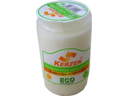 svíčka hřbit.160g, ECO olej.velká, bílá, 60hod.