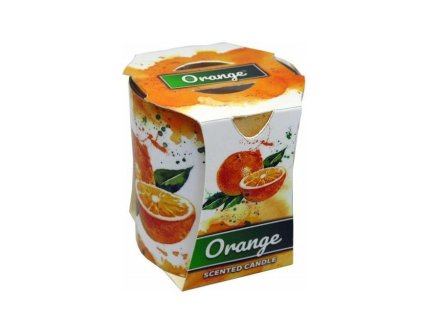 svíčka vonná  90g, ORANGE 1324, DB, sklo