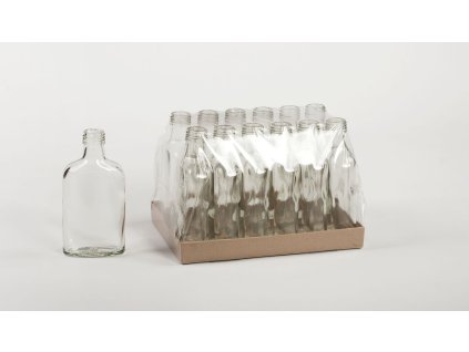 láhev 0,2 l-12ks-PLACATKA, šroub.28, sklo