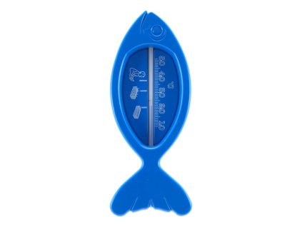 teploměr 15,0x6cm koup., 10°C+50°C, RYBA modrá, dětský