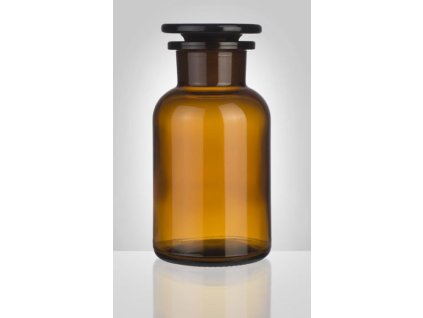 dóza-prachovnice  250ml-kul.hnědá, zabr.víko, sklo