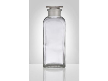 dóza-prachovnice  750ml-hran.čirá, zabr.víko, sklo