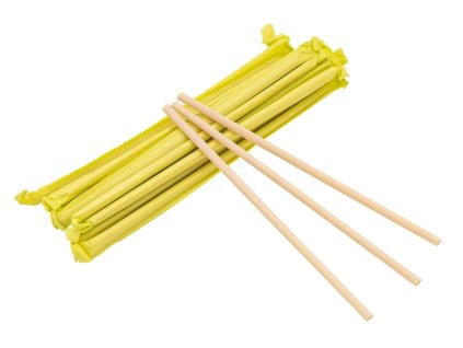 brčko d 6mm, 21cm,  30ks-BAMBOO přír., hyg.bal., ECO 100%rec.