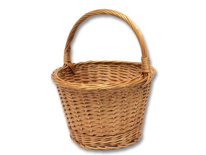 koš TRHÁČEK d25cm,v.19cm, střední proutěný