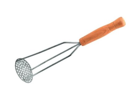 mačkadlo brambor ploché d 8x31,5cm, kov/dřevo