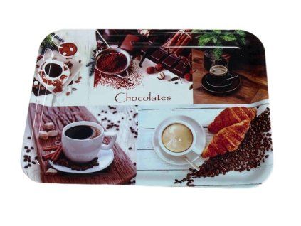 podnos 32x23cm, CHOCOLATES, DEKORATIVNÍ, melamin