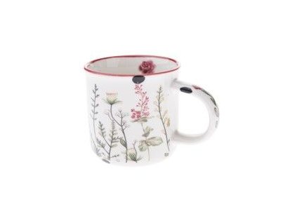 hrnek 230ml-1ks-KVÍTÍ, d 7,7x7,5cm, porcelán