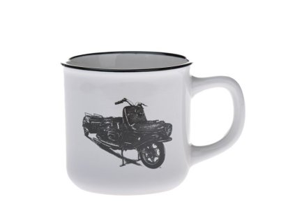 hrnek 330ml-1ks-SKÚTR ČZ 175/501 PRASE RETRO, d 9x8,5cm, keramika