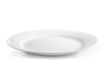 talíř d24cm mělký, PURE PRAKTIK, bílý porcelán